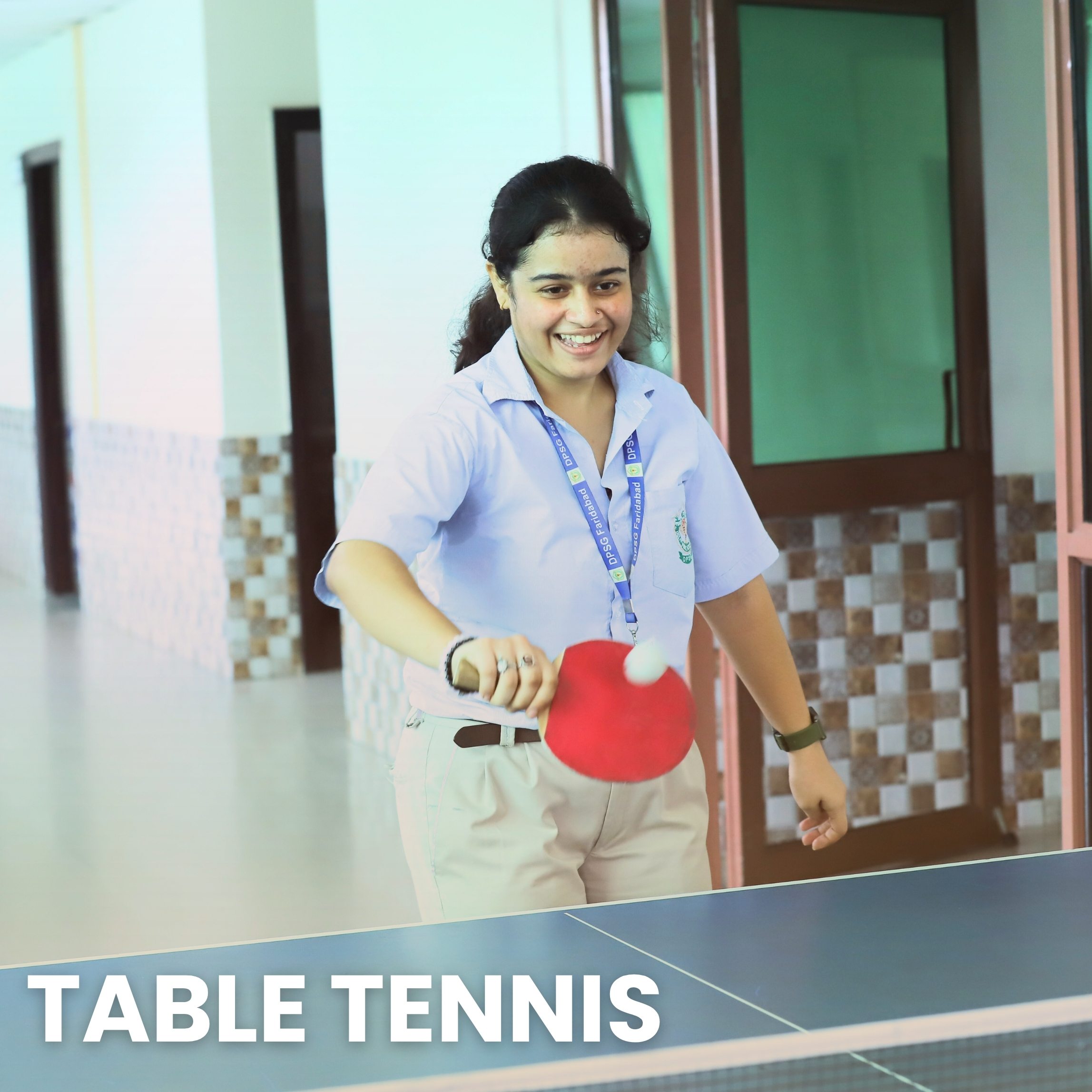 Table tennis training and physical education session at DPSG Faridabad