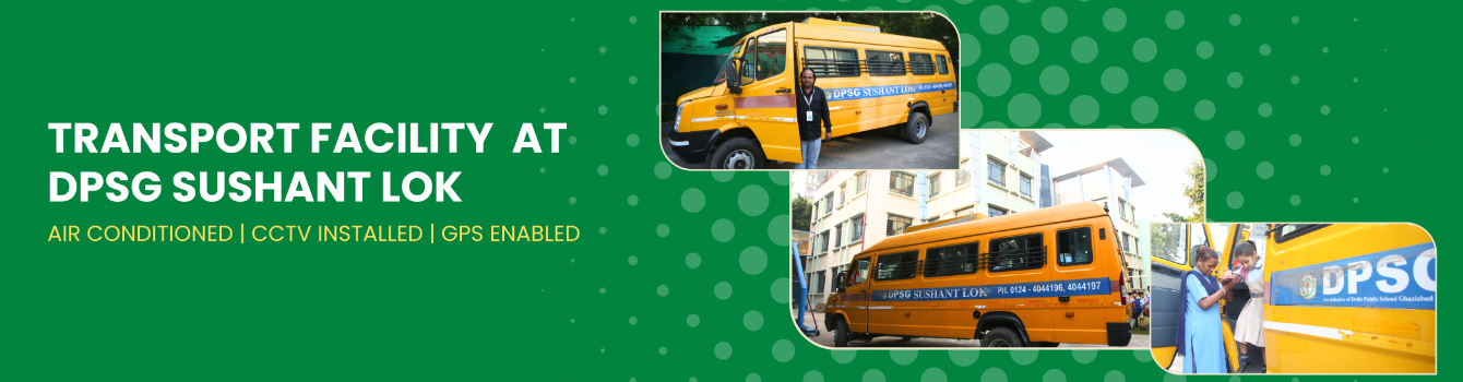 GPS enabled transport facility in Gurugram Schools