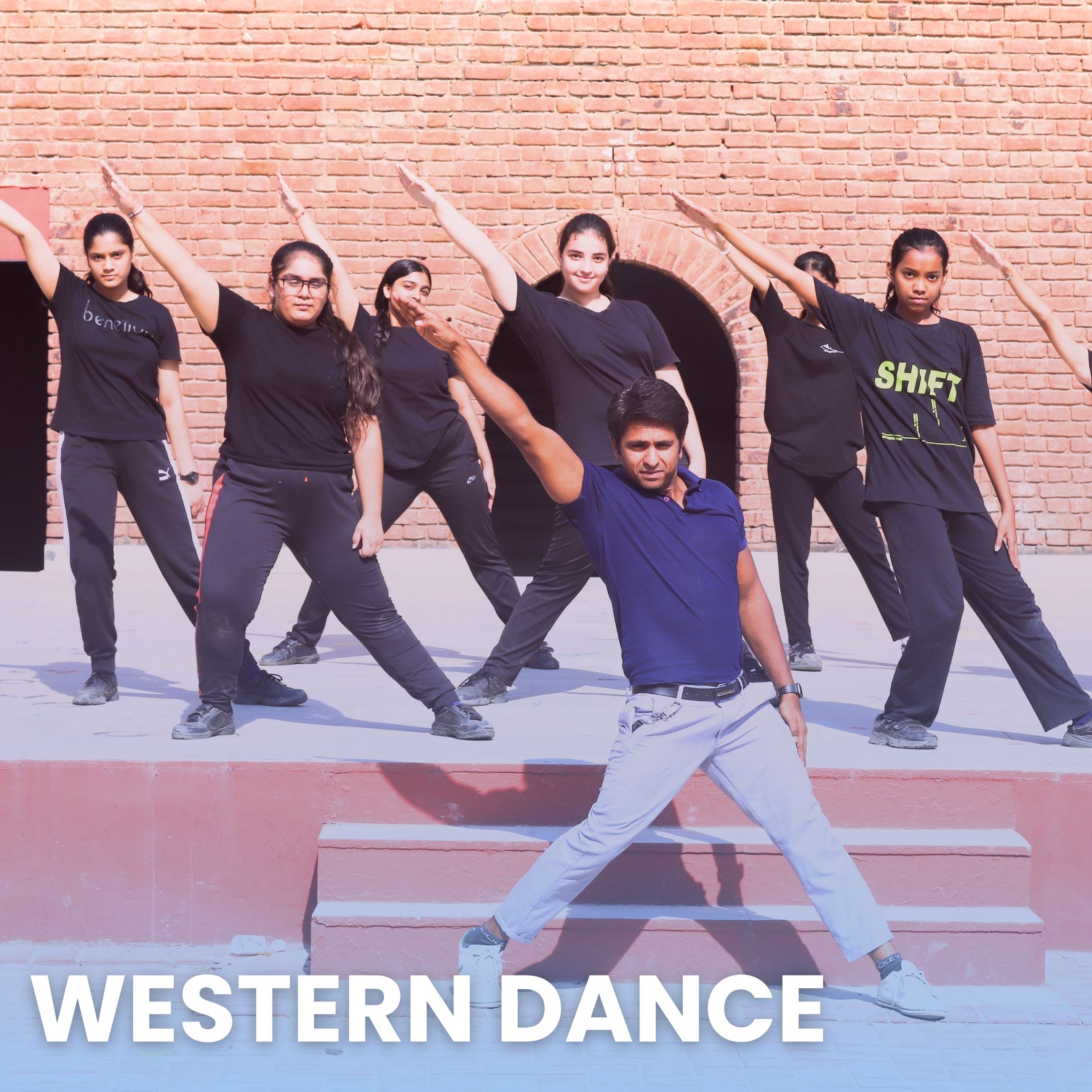 Students performing a dance routine during Performing Arts event at DPSG Meerut Road